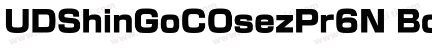 UDShinGoCOsezPr6N Bol字体转换